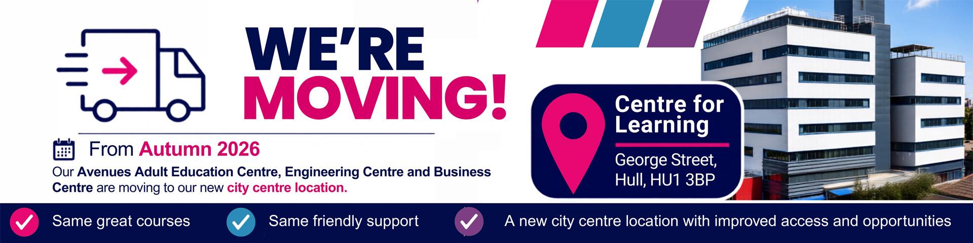 We are moving